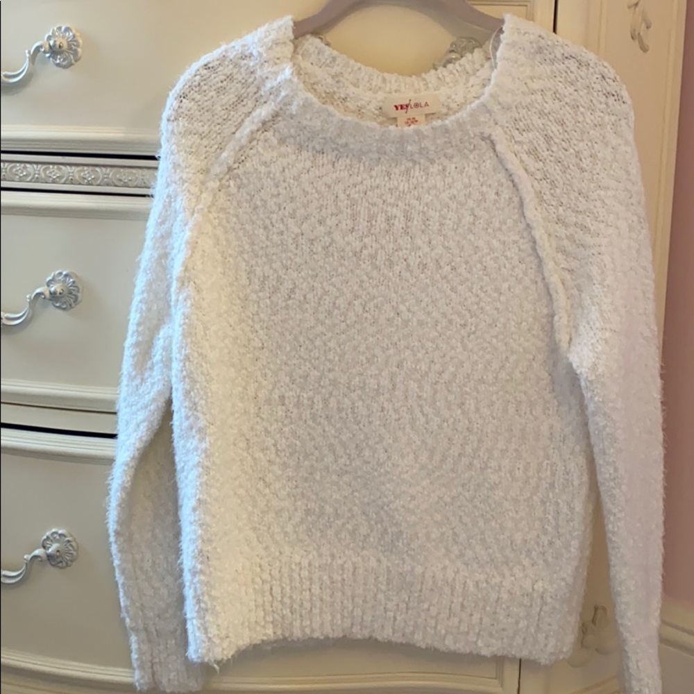 Girls white sweater